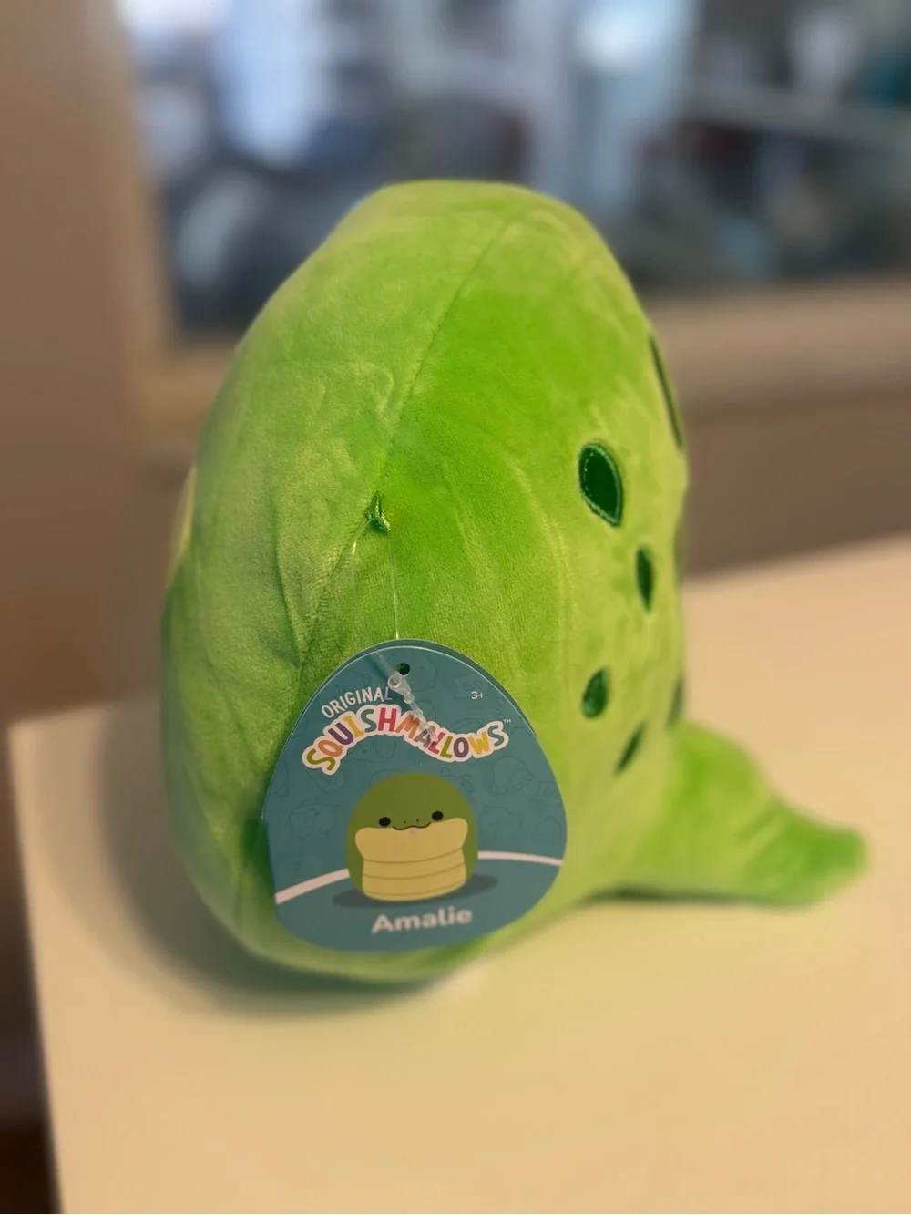 NWT Squishmallows Green & Yellow Plush Snake Pet Toy